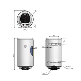 Бойлер Thermo Alliance Spectra SV1004420W 100 л с мокрым ТЭНом 2,0 кВт, электрический, белый