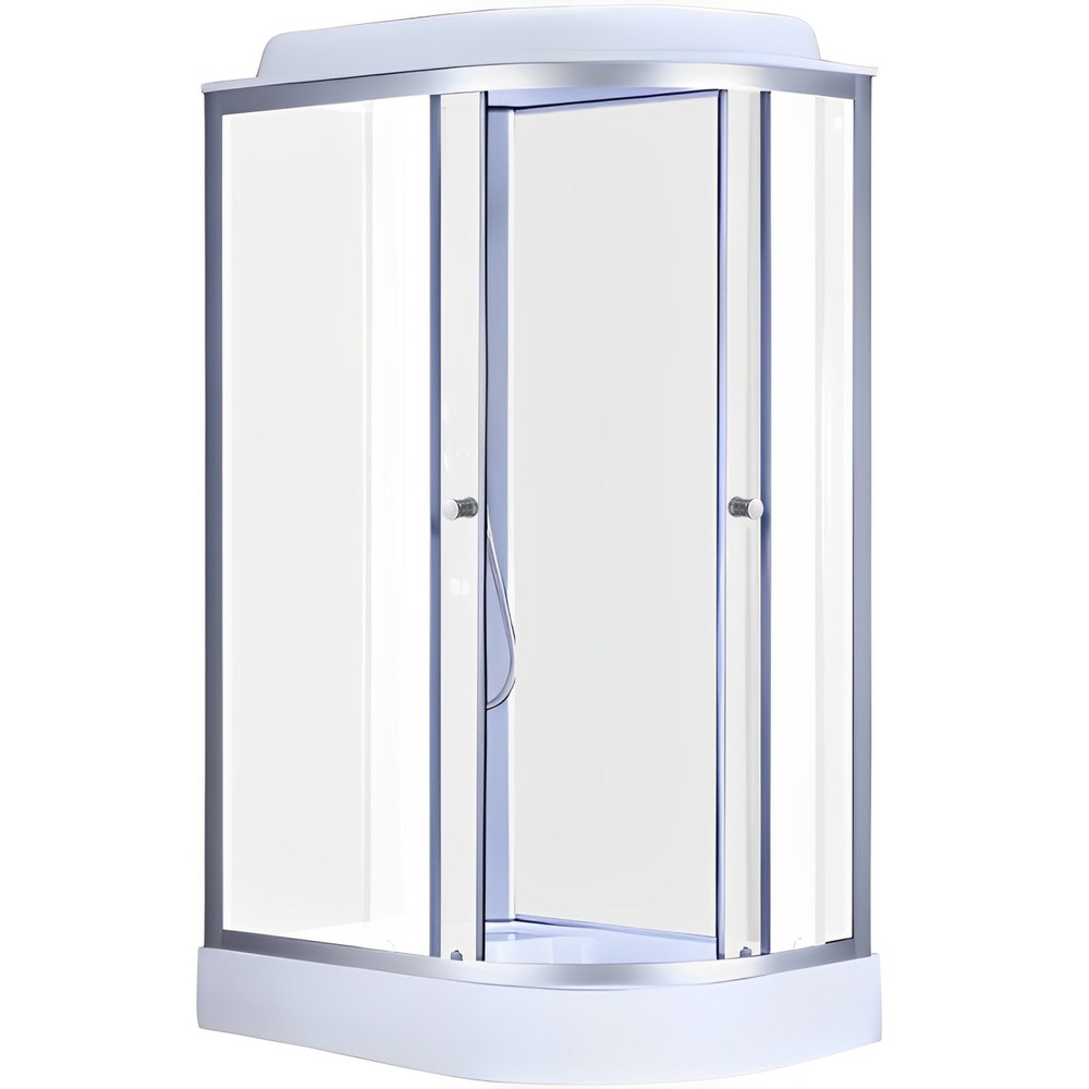 Гидробокс Mixxus WAVE 120x80 см, без гидромассажа, с низким поддоном, матовый, левосторонний