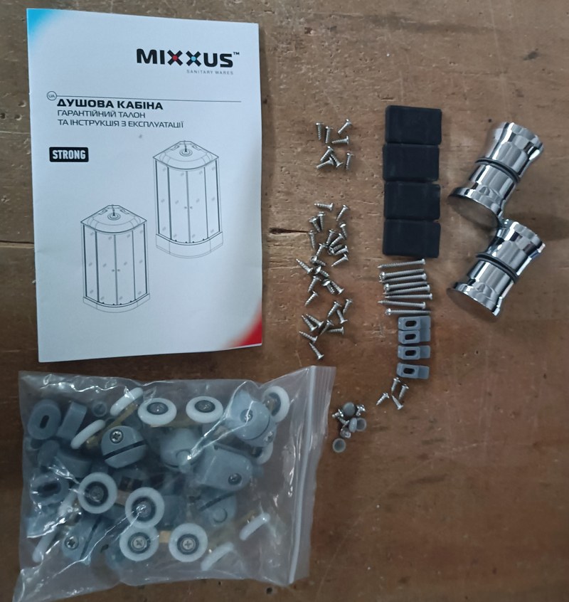 Гидробокс Mixxus STRONG 90х90 см, с гидромассажем, с высоким поддоном, матовый