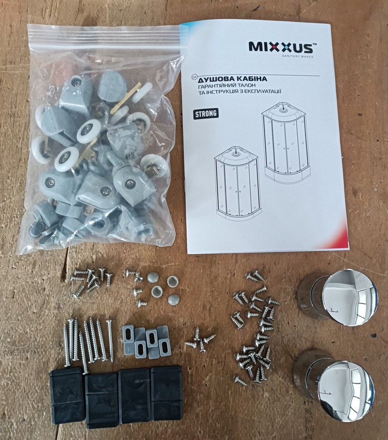 Гидробокс Mixxus STRONG (MI6890) 90х90 см, с гидромассажем, с низким поддоном, матовый