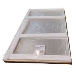 Душова перегородка Koer SR SP01 Walk-In (KR5394) прозора 120x200 см профіль хром