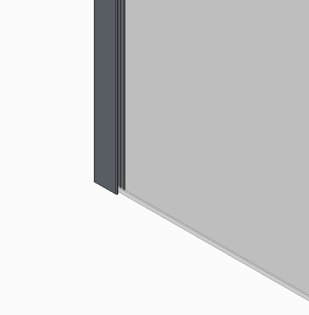 Душова перегородка Koer SR SP01 Walk-In (KR5392) прозора 90x200 см профіль хром