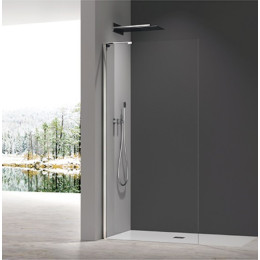 Душова перегородка Koer SR SP02 Walk-In (KR5395) прозора 100х200 см профіль хром
