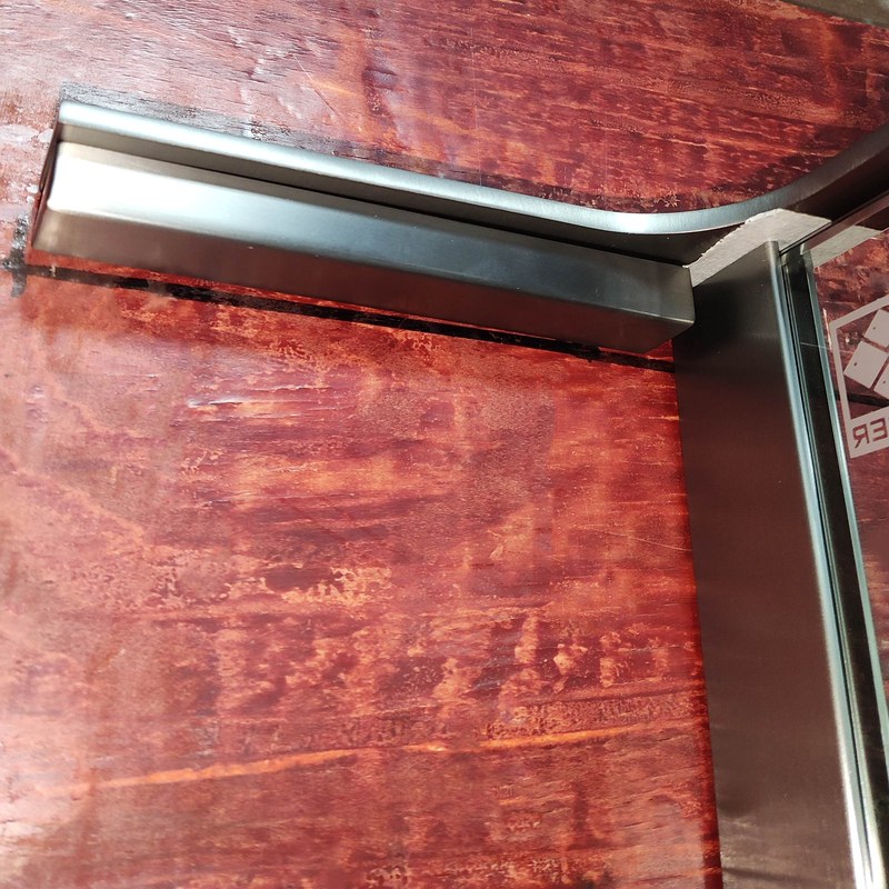 Душова перегородка Koer SR SP02 Walk-In (KR5397) прозора 100х200 см профіль графіт