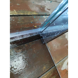 Душова перегородка Koer SR SP03 Walk-In (KR5398) прозора 120x200 см профіль хром