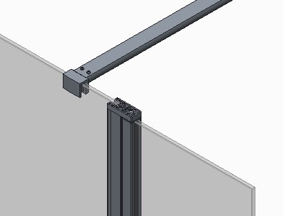 Душова перегородка Koer SR SP03 Walk-In (KR5398) прозора 120x200 см профіль хром