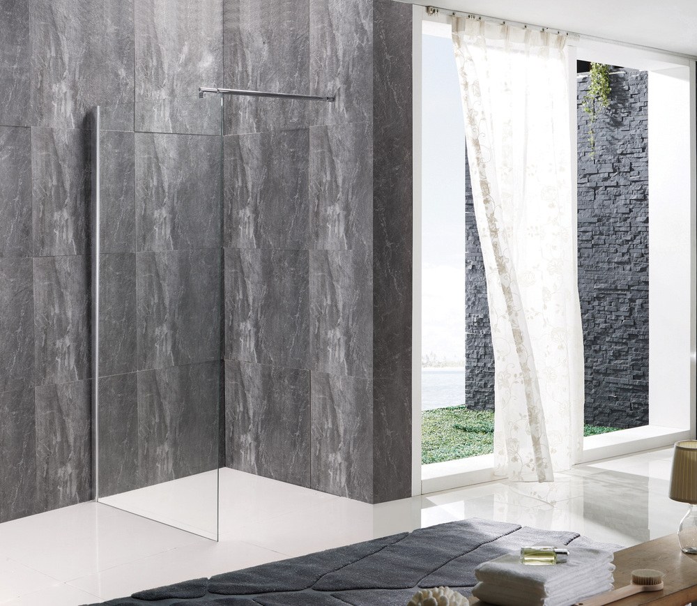 Душова перегородка Mixxus Premium FLAT SP01 (MI6851) прозора 100x200 см профіль хром