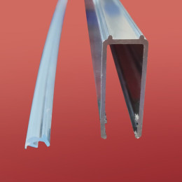 Душові двері в нішу Koer SR SD01 (KR5376) розсувні 120х200 см прозора
