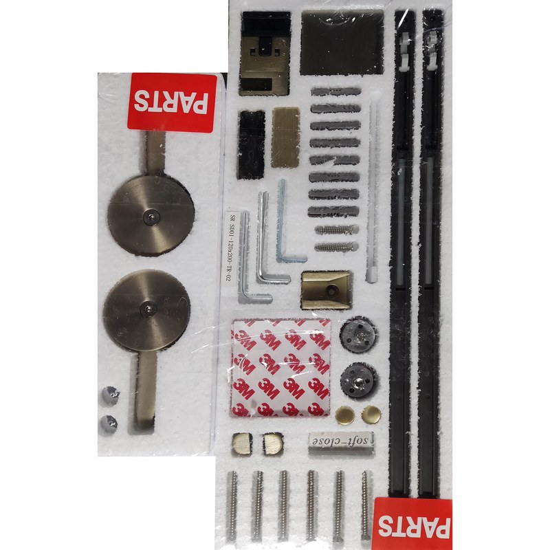 Душові двері в нішу Koer SR SD01 (KR5379) розсувні 120х200 см прозора