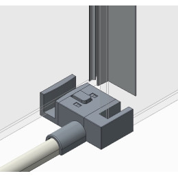 Душові двері в нішу Koer SR SD01 (KR5379) розсувні 120х200 см прозора