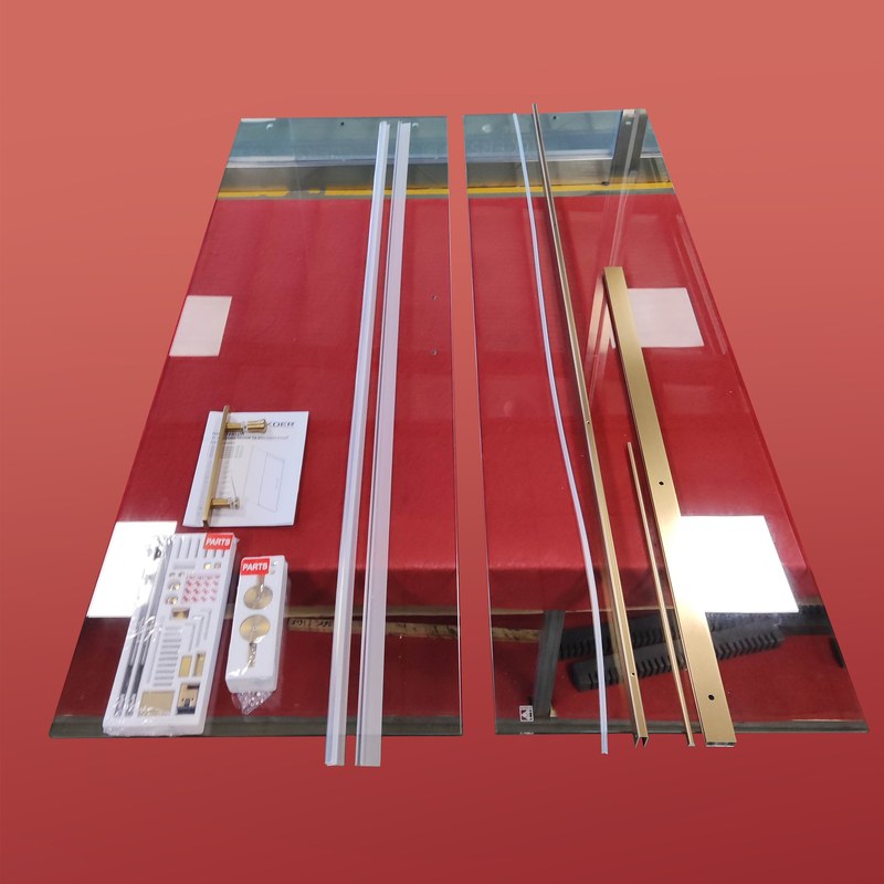 Душові двері в нішу Koer SR SD01 (KR5379) розсувні 120х200 см прозора