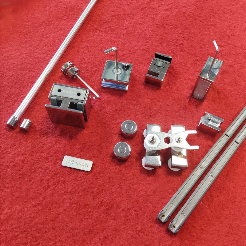 Душові двері в нішу Koer SR SD02 (KR5384) розсувні 120х200 см прозора