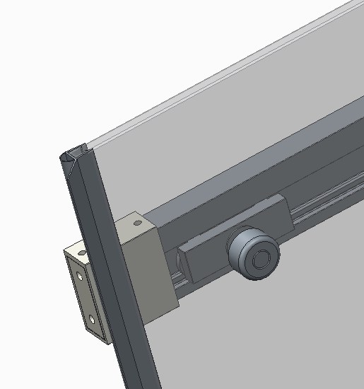 Душові двері в нішу Koer SR SD02 (KR5383) розсувні 140х200 см прозора