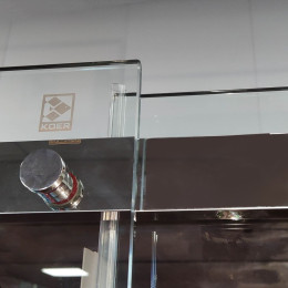 Душові двері в нішу Koer SR SD02 (KR5383) розсувні 140х200 см прозора