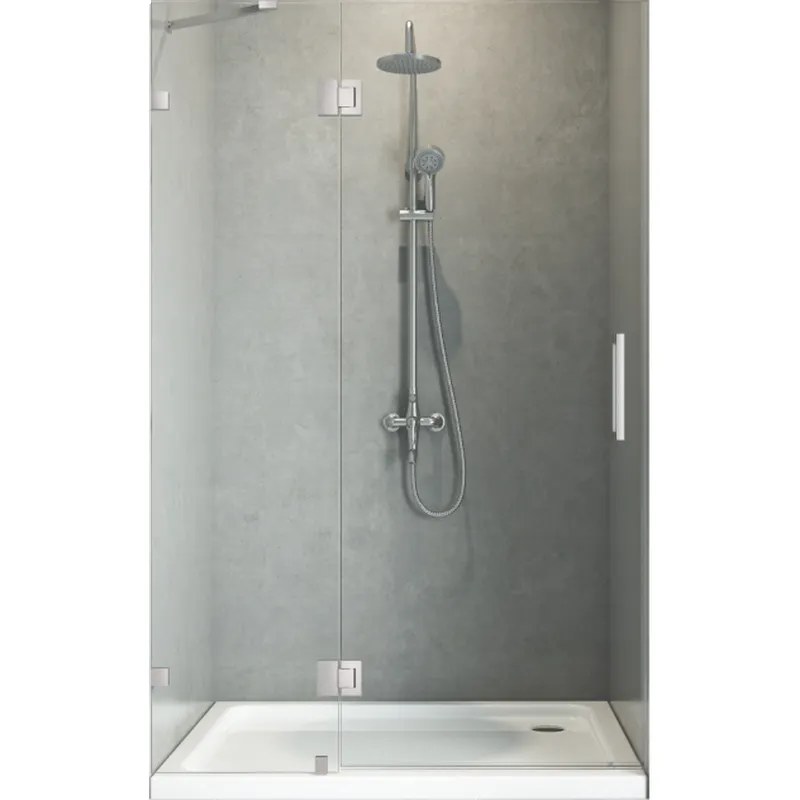 Душові двері в нішу Koer SR SD04 (KR5387) розпашна 120x200 см прозора