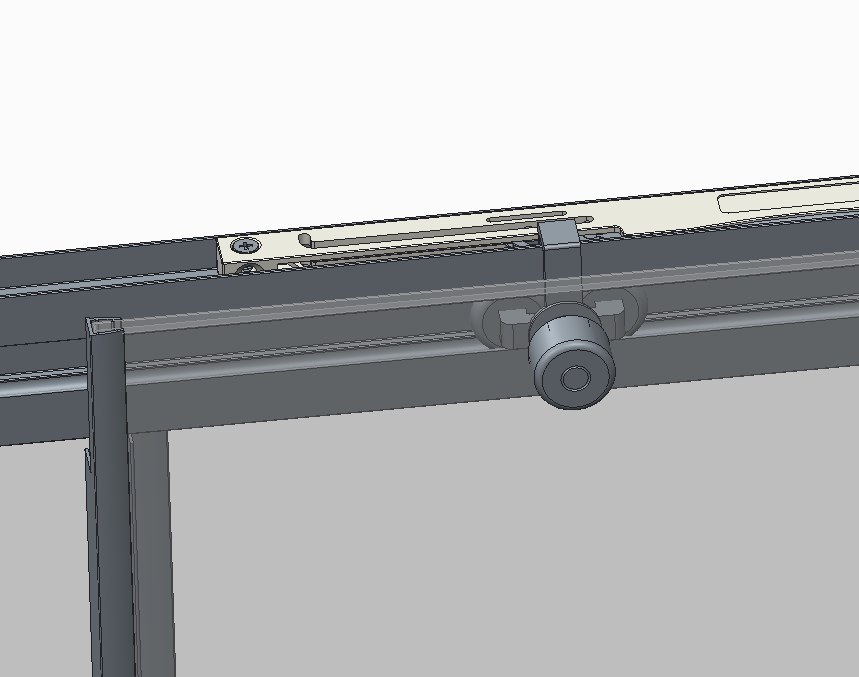 Душові двері в нішу Koer SR SD05 (KR5405) розсувні 120x200 см прозора