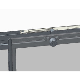 Душові двері в нішу Koer SR SD05 (KR5405) розсувні 120x200 см прозора