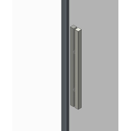 Душові двері в нішу Koer SR SD05 (KR5405) розсувні 120x200 см прозора