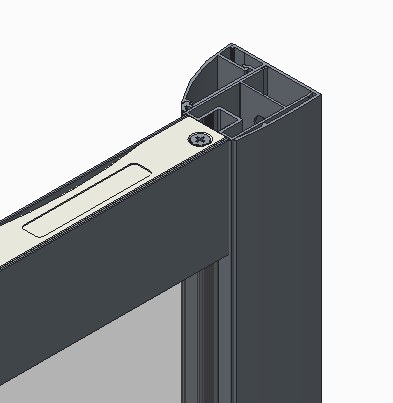Душові двері в нішу Koer SR SD05 (KR5405) розсувні 120x200 см прозора