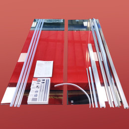 Душові двері в нішу Koer SR SD05 (KR5405) розсувні 120x200 см прозора