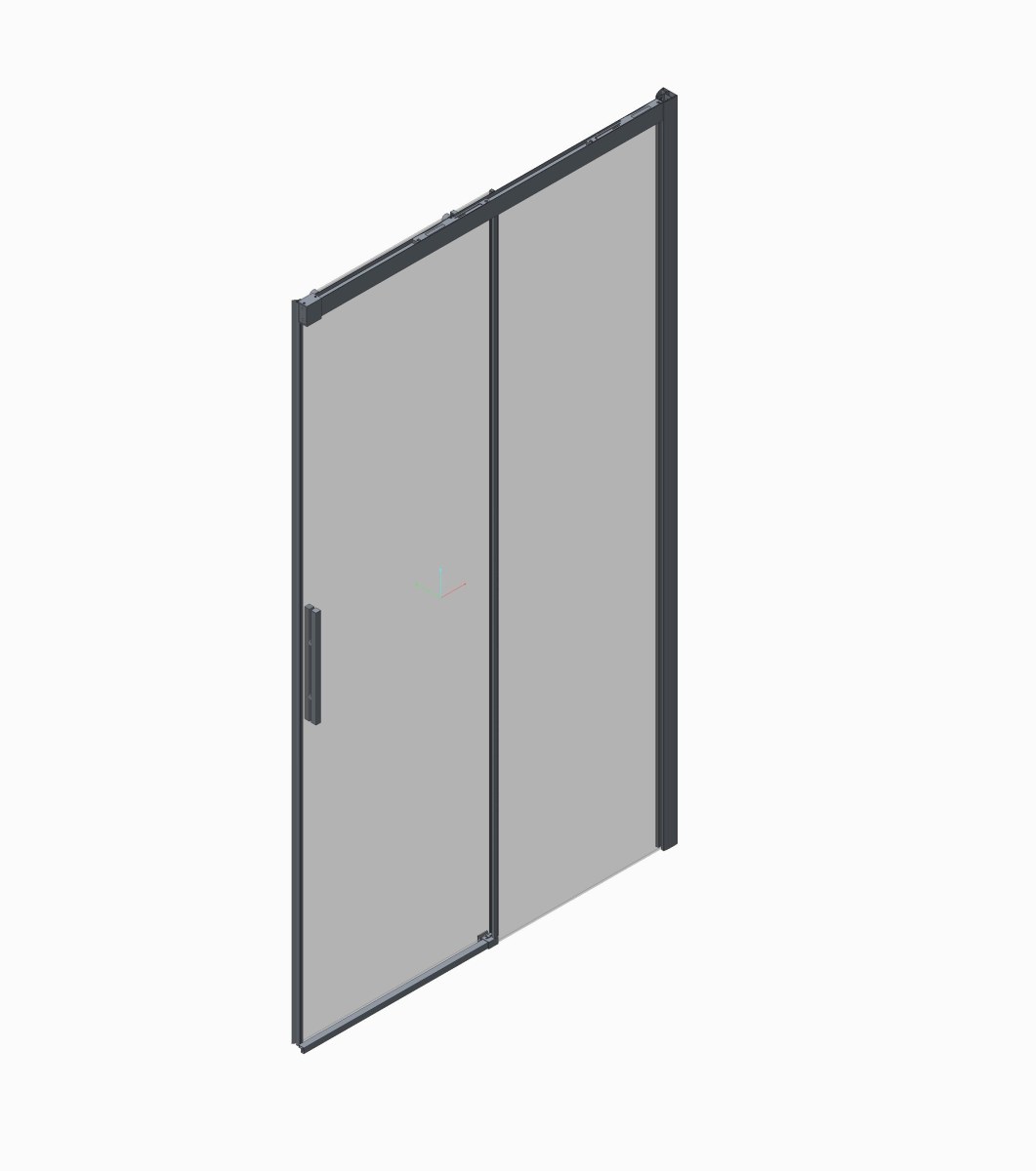 Душові двері в нішу Koer SR SD05 (KR5405) розсувні 120x200 см прозора