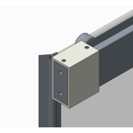 Душові двері в нішу Koer SR SD05 (KR5405) розсувні 120x200 см прозора