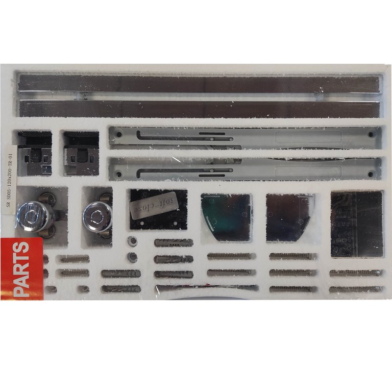 Душові двері в нішу Koer SR SD05 (KR5406) розсувні 140х200 см прозора