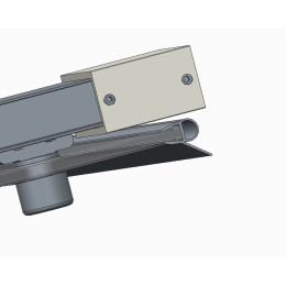 Душові двері в нішу Koer SR SD05 (KR5406) розсувні 140х200 см прозора