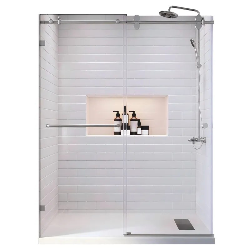 Душові двері в нішу Koer SR SD06 (KR5368) розсувні 140x220 см прозора