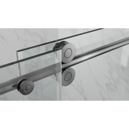 Душові двері в нішу Koer SR SD06 (KR5369) розсувні 140x220 см прозора