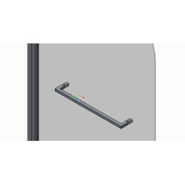 Шторка для ванны Koer SR BS02 (KR5401) стеклянная 80x140 см прозрачная, профиль хром