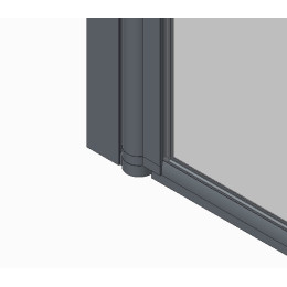 Шторка для ванны Koer SR BS02 (KR5401) стеклянная 80x140 см прозрачная, профиль хром