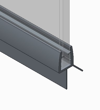 Шторка для ванны Koer SR BS02 (KR5401) стеклянная 80x140 см прозрачная, профиль хром