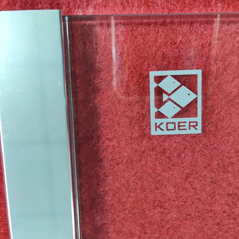 Шторка для ванны Koer SR BS03 (KR5402) стеклянная 95x140 см прозрачная, профиль хром