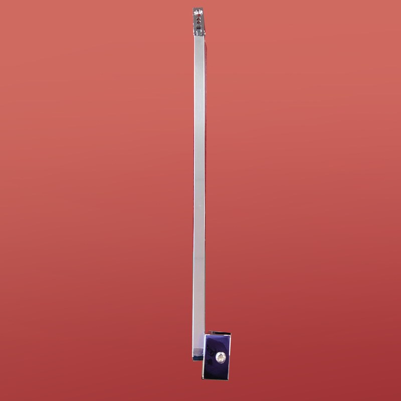 Шторка для ванны Koer SR BS03 (KR5402) стеклянная 95x140 см прозрачная, профиль хром