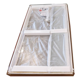 Шторка для ванны Koer SR BS04 (KR5403) стеклянная 95x140 см прозрачная, профиль хром
