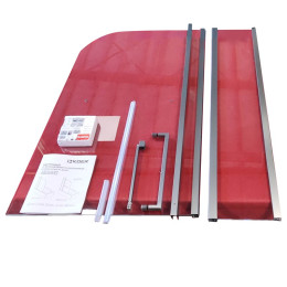 Шторка для ванны Koer SR BS04 (KR5403) стеклянная 95x140 см прозрачная, профиль хром
