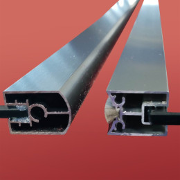 Шторка для ванны Koer SR BS04 (KR5404) стеклянная 95x140 см прозрачная, профиль графит