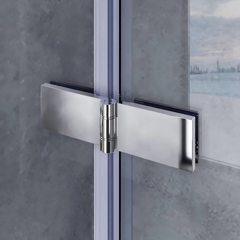 Шторка для ванны Koer SR BS05 (KR5372) стеклянная 90x140 см прозрачная, профиль хром