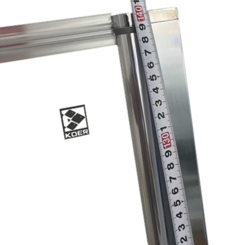 Шторка для ванны Koer SR BS05 (KR5372) стеклянная 90x140 см прозрачная, профиль хром