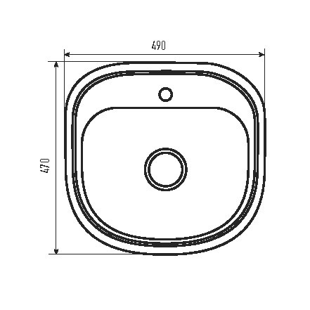 Кухонная мойка Zerix Z4947-08-180MD из нержавейки (ZS0569) прямоугольная, врезная, 0,8 мм, micro Decor