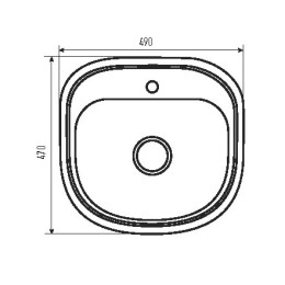 Кухонная мойка Zerix Z4947-08-180MD из нержавейки (ZS0569) прямоугольная, врезная, 0,8 мм, micro Decor