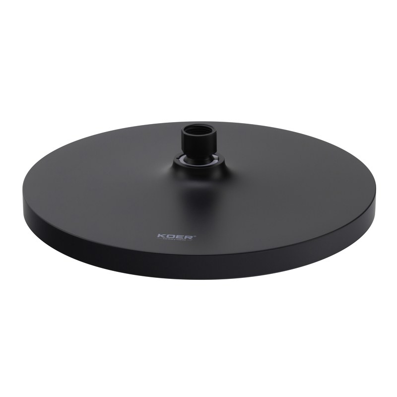 Душевая система Koer KB-57029-05 (KR5491) с термостатом, тропическим душем, 3 режима, черная