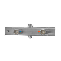 Душевая система Koer KI-53017-02 (KR5547) с термостатом, тропическим душем, 2 режима, сталь