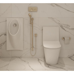 Писсуар подвесной Mixxus Premium BEVEL-1005 (MP6664) с краном-дозатором