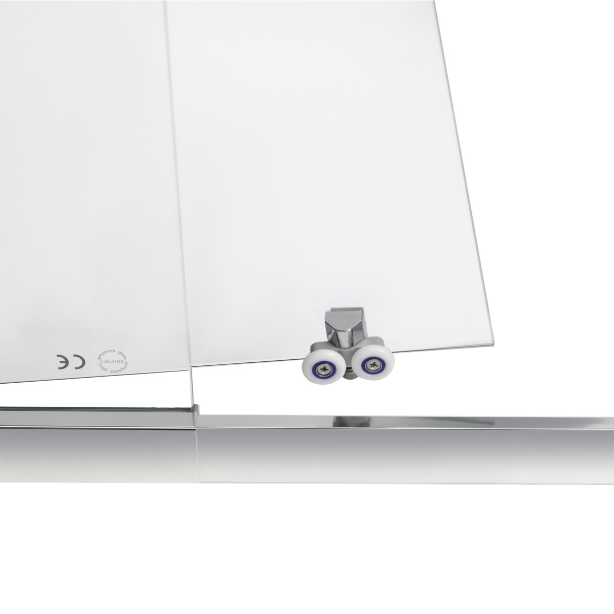 Душові двері в нішу Qtap Taurus (CRM201-11.C6) розсувні 97-108x200 см прозора