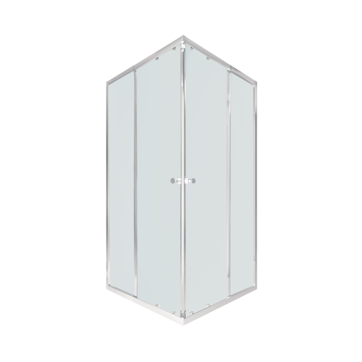 Душевая кабина Qtap Pisces квадратная 75-90x75-90 см регулируемая матовая без поддона