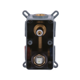 Душевая система QT Gemini (QTGEM113BLM45697) скрытого монтажа, смеситель на 2 режима, чёрная