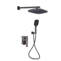 Qtap Gemini душевая система Gunmetal Black