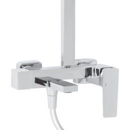 Душевая система QT Gemini (QT51103KNC) с тропическим душем и смесителем, 3 режима, хром